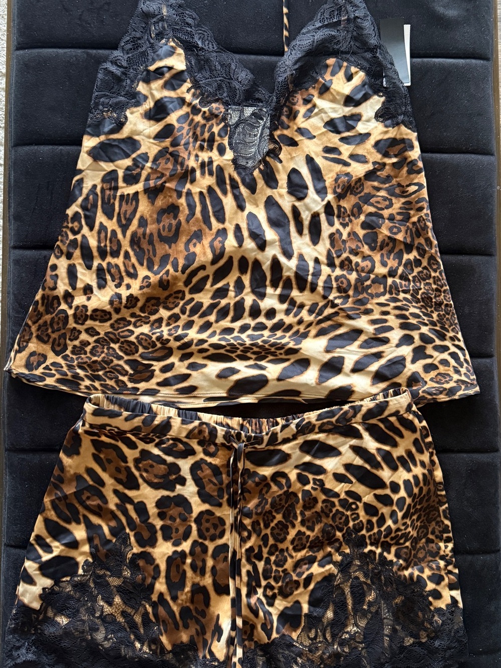 Natori Luxe Leopard 2-Piece Pajama Set NWT Size M